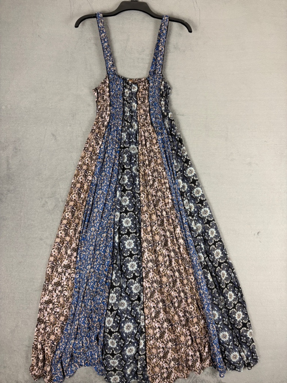 Free People Bohemian Floral Patchwork Maxi Dress